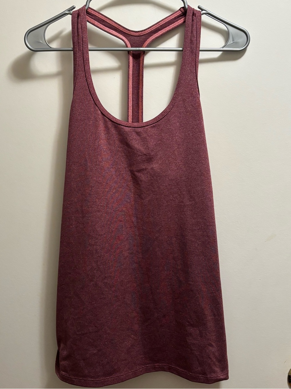 The North Face T-Back Tank Top in Burgundy Heather